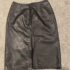 DANIER leather skirt